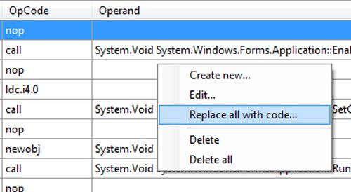 replace all with code